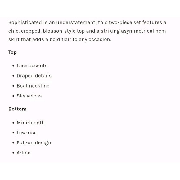 Free People Mundet Mini Skirt Set Smooth Stone XL NWT boho chic‎ two piece - Picture 8 of 8